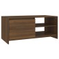 vidaXL Mesa de centro madera contrachapada roble marrón 102x50x45 cm vidaXL Mesa de centro madera contrachapada roble marrón 102x50x45 cm