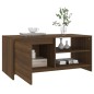 vidaXL Mesa de centro madera contrachapada roble marrón 102x50x45 cm vidaXL Mesa de centro madera contrachapada roble marrón 102x50x45 cm