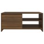 vidaXL Mesa de centro madera contrachapada roble marrón 102x50x45 cm vidaXL Mesa de centro madera contrachapada roble marrón 102x50x45 cm