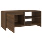 vidaXL Mesa de centro madera contrachapada roble marrón 102x50x45 cm vidaXL Mesa de centro madera contrachapada roble marrón 102x50x45 cm