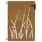 vidaXL Puerta de jardín acero corten diseño hierba 85x150 cm vidaXL Puerta de jardín acero corten diseño hierba 85x150 cm