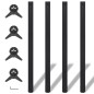 vidaXL Patas de mesa ajustables en 4 alturas negro 1100 mm vidaXL Patas de mesa ajustables en 4 alturas negro 1100 mm