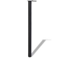 vidaXL Patas de mesa ajustables en 4 alturas negro 1100 mm