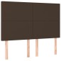 vidaXL Cabeceros 4 unidades cuero sintético marrón 72x5x78/88 cm vidaXL Cabeceros 4 unidades cuero sintético marrón 72x5x78/88 cm