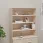 vidaXL Aparador superior HAMAR pino macizo marrón miel 90x30x100 cm vidaXL Aparador superior HAMAR pino macizo marrón miel 90x30x100 cm