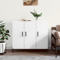 vidaXL Aparador de madera de ingeniería blanco 90x34x80 cm