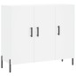vidaXL Aparador de madera de ingeniería blanco 90x34x80 cm vidaXL Aparador de madera de ingeniería blanco 90x34x80 cm