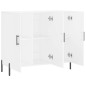 vidaXL Aparador de madera de ingeniería blanco 90x34x80 cm vidaXL Aparador de madera de ingeniería blanco 90x34x80 cm