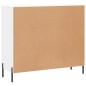 vidaXL Aparador de madera de ingeniería blanco 90x34x80 cm vidaXL Aparador de madera de ingeniería blanco 90x34x80 cm