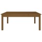 vidaXL Mesa de centro madera maciza de pino marrón miel 100x100x40 cm vidaXL Mesa de centro madera maciza de pino marrón miel 100x100x40 cm