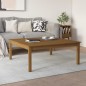 vidaXL Mesa de centro madera maciza de pino marrón miel 100x100x40 cm vidaXL Mesa de centro madera maciza de pino marrón miel 100x100x40 cm