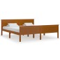 vidaXL Estructura de cama madera maciza pino marrón miel 180x200 cm vidaXL Estructura de cama madera maciza pino marrón miel 180x200 cm