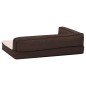 vidaXL Colchón de cama de perro ergonómico aspecto lino marrón 60x42cm vidaXL Colchón de cama de perro ergonómico aspecto lino marrón 60x42cm