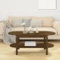 vidaXL Mesa de centro madera maciza de pino marrón miel 110x55x45 cm vidaXL Mesa de centro madera maciza de pino marrón miel 110x55x45 cm