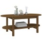 vidaXL Mesa de centro madera maciza de pino marrón miel 110x55x45 cm vidaXL Mesa de centro madera maciza de pino marrón miel 110x55x45 cm