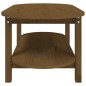 vidaXL Mesa de centro madera maciza de pino marrón miel 110x55x45 cm vidaXL Mesa de centro madera maciza de pino marrón miel 110x55x45 cm