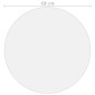 vidaXL Protector de mesa PVC transparente Ø 60 cm 2 mm vidaXL Protector de mesa PVC transparente Ø 60 cm 2 mm