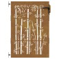 vidaXL Puerta de jardín acero corten diseño bambú 85x150 cm vidaXL Puerta de jardín acero corten diseño bambú 85x150 cm