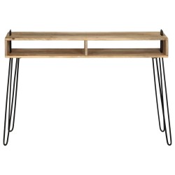 vidaXL Mesa consola de madera maciza de mango 115x35x76 cm