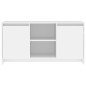 vidaXL Mueble para TV madera contrachapada blanco 102x37,5x52,5 cm