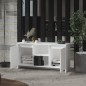 vidaXL Mueble para TV madera contrachapada blanco 102x37,5x52,5 cm