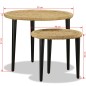 vidaXL Juego de mesas de centro 2 piezas yute natural vidaXL Juego de mesas de centro 2 piezas yute natural