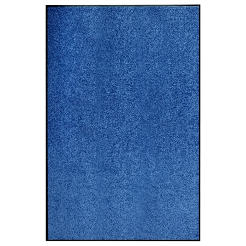 vidaXL Felpudo lavable azul 120x180 cm vidaXL Felpudo lavable azul 120x180 cm