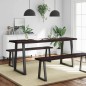 vidaXL Tablero mesa madera tratada borde vivo marrón 180x50x(2-4) cm vidaXL Tablero mesa madera tratada borde vivo marrón 180x50x(2-4) cm