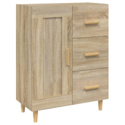 vidaXL Aparador de madera contrachapada roble Sonoma 69,5x34x90 cm