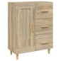 vidaXL Aparador de madera contrachapada roble Sonoma 69,5x34x90 cm vidaXL Aparador de madera contrachapada roble Sonoma 69,5x34x90 cm