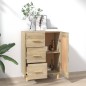 vidaXL Aparador de madera contrachapada roble Sonoma 69,5x34x90 cm vidaXL Aparador de madera contrachapada roble Sonoma 69,5x34x90 cm