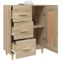 vidaXL Aparador de madera contrachapada roble Sonoma 69,5x34x90 cm vidaXL Aparador de madera contrachapada roble Sonoma 69,5x34x90 cm
