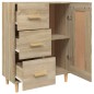 vidaXL Aparador de madera contrachapada roble Sonoma 69,5x34x90 cm vidaXL Aparador de madera contrachapada roble Sonoma 69,5x34x90 cm