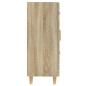 vidaXL Aparador de madera contrachapada roble Sonoma 69,5x34x90 cm vidaXL Aparador de madera contrachapada roble Sonoma 69,5x34x90 cm