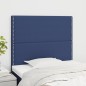 vidaXL Cabeceros 2 unidades de tela azul 80x5x78/88 cm vidaXL Cabeceros 2 unidades de tela azul 80x5x78/88 cm