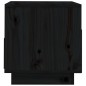 vidaXL Mueble de TV de madera maciza de pino negro 60x35x37 cm vidaXL Mueble de TV de madera maciza de pino negro 60x35x37 cm