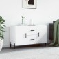 vidaXL Aparador de madera de ingeniería blanco 100x36x60 cm vidaXL Aparador de madera de ingeniería blanco 100x36x60 cm