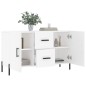 vidaXL Aparador de madera de ingeniería blanco 100x36x60 cm vidaXL Aparador de madera de ingeniería blanco 100x36x60 cm