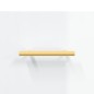 vidaXL Mesitas de noche de pared 2 uds blanco brillo 35x35x20 cm
