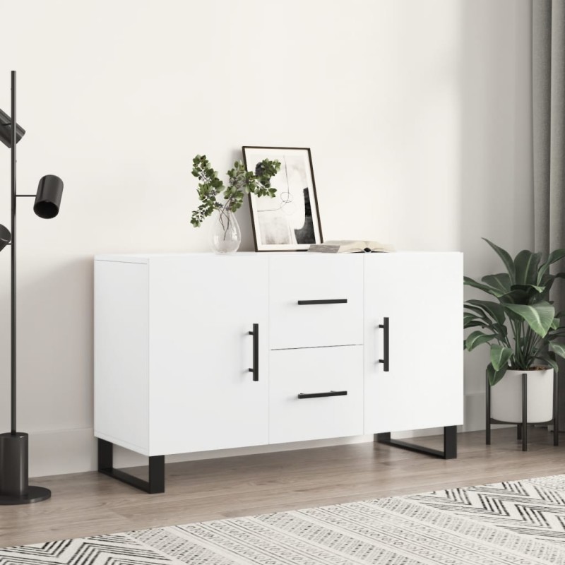 vidaXL Aparador de madera de ingeniería blanco 100x36x60 cm