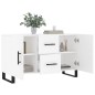 vidaXL Aparador de madera de ingeniería blanco 100x36x60 cm