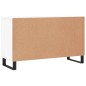 vidaXL Aparador de madera de ingeniería blanco 100x36x60 cm