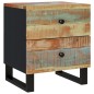 vidaXL Mesita de noche de madera maciza reciclada 40x33x46 cm vidaXL Mesita de noche de madera maciza reciclada 40x33x46 cm