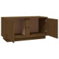 vidaXL Mueble de TV madera maciza de pino marrón miel 80x35x40,5 cm