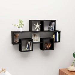 vidaXL Estante de pared forma de coche madera contrachapada 82x15x51cm