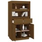 vidaXL Aparador alto madera maciza de pino marrón miel 60x40x116,5 cm vidaXL Aparador alto madera maciza de pino marrón miel 60x40x116,5 cm