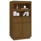 vidaXL Aparador alto madera maciza de pino marrón miel 60x40x116,5 cm vidaXL Aparador alto madera maciza de pino marrón miel 60x40x116,5 cm
