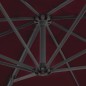 vidaXL Sombrilla voladiza con palo de aluminio rojo burdeos 250x250 cm vidaXL Sombrilla voladiza con palo de aluminio rojo burdeos 250x250 cm