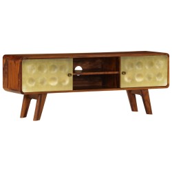 vidaXL Mueble para TV de madera maciza de sheesham 120x30x40 cm