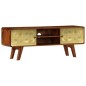 vidaXL Mueble para TV de madera maciza de sheesham 120x30x40 cm